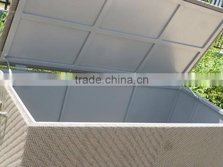 Outdoor Garden Rattan Box For Cushion