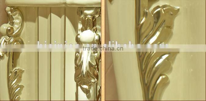 European Style Luxury Shoe Cabinet, Beautiful Painting Wood Carved Shoe Cupboard, Shoe Rack with Drawers (BF01-ML041)