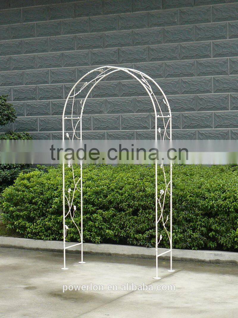 Antique White Wrought Iron Shabby Chic Garden Wedding Arch Archway