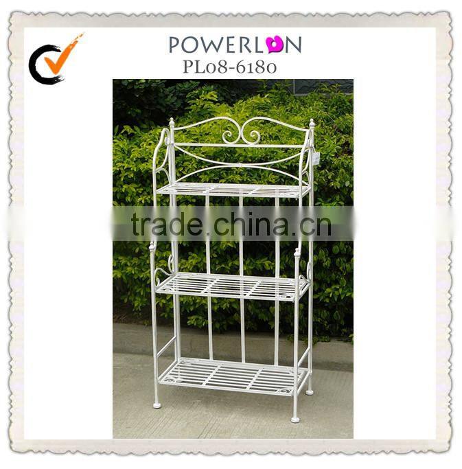 4-tier folding metal flower pot rack