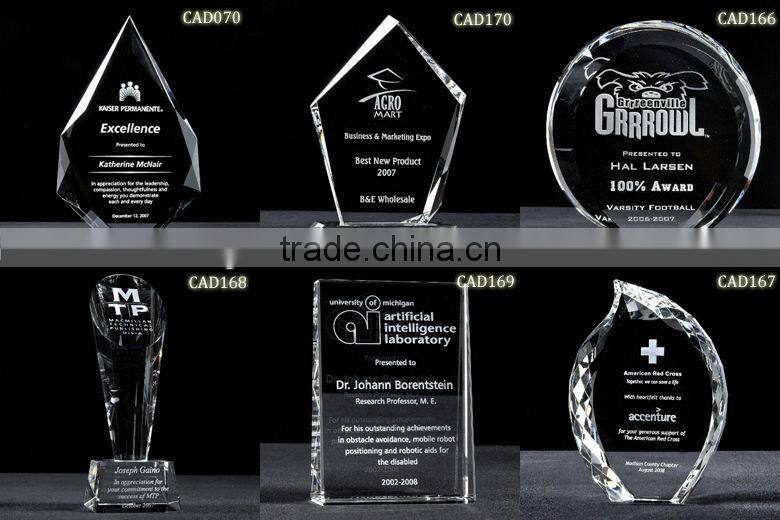 2016 good quality cheap crystal trophy