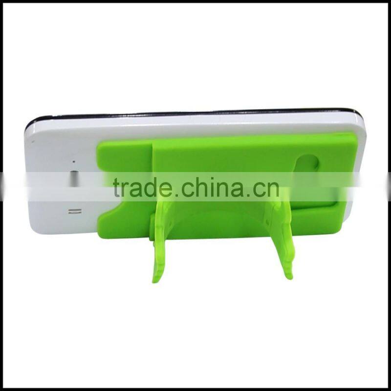 Multi-function mobile phone card pocket with stand holder