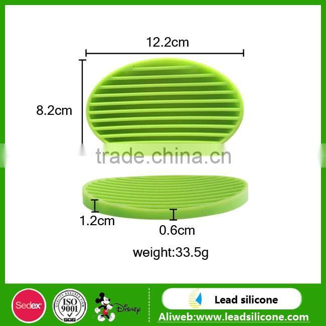 New Design Colorful Silicone Soap Box/Silicone Oval Soap Box