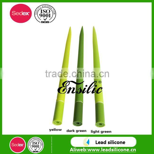 Sedex and ISO Certification New Design Silicone Grass Leaf Shaped Ball Pen