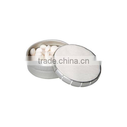 metal mint tin,60 sugar free mints in a tin with click type lid
