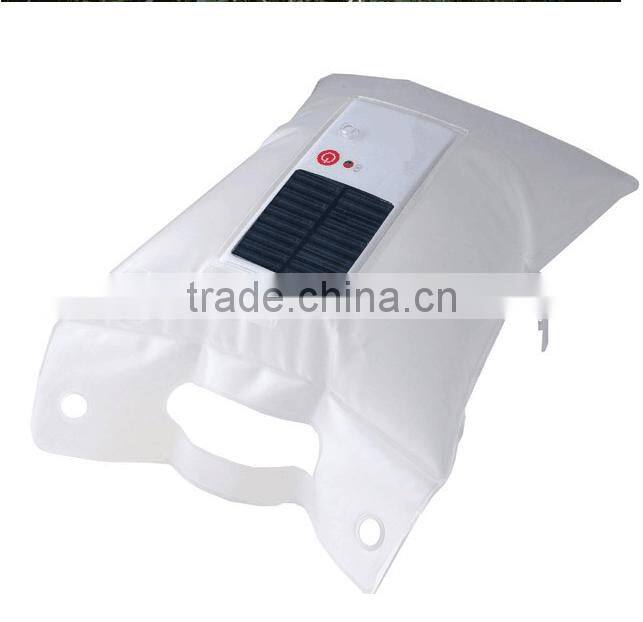 Fashion Solar Outdoor Light Portable Waterproof Folding Inflatable tent Camping lantern Emergency lamp