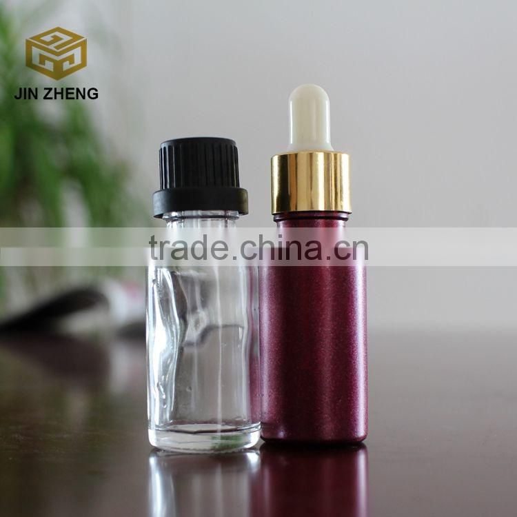 20ml colorful dropper essential oil glass bottle with spray