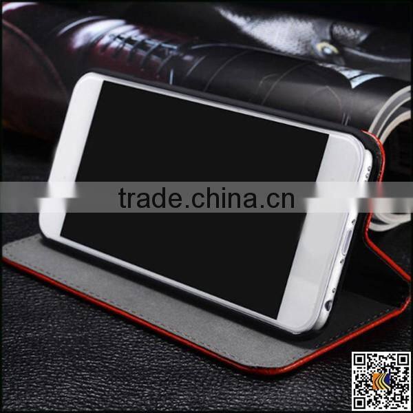 leather flip case for iphone6 plus, pure colour pu leather flip case for iphone6 plus, china supplier leather wallet case