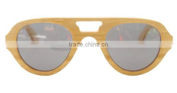 Bamboo wood sunglasses hollow wooden colored lenses sunglasses