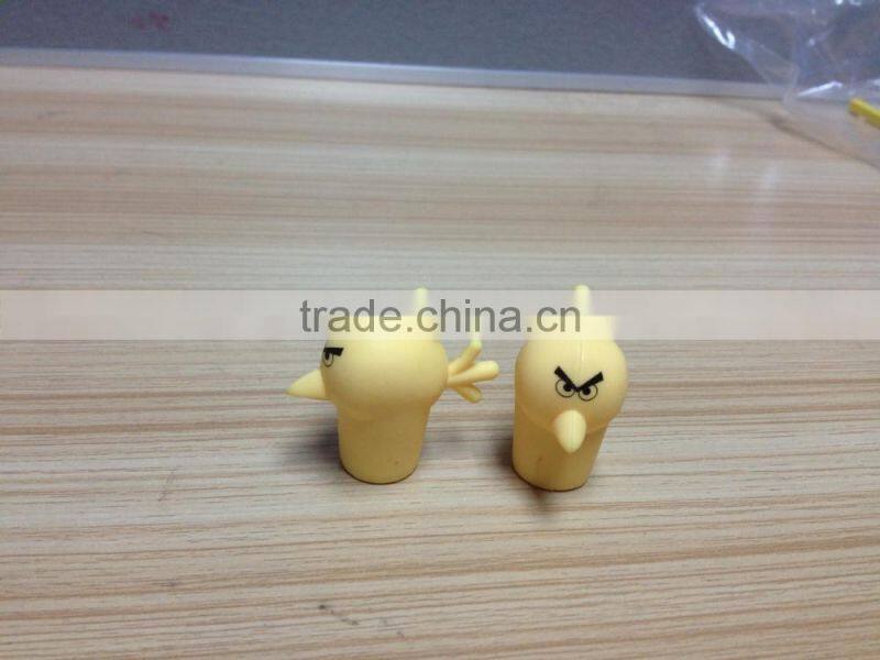 High stealability silicone wine bottle stopper bird shape stopper