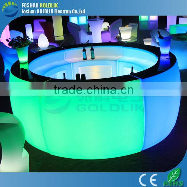 Design commercial bar counters with RGB 16 colors for choice GKT-031BC