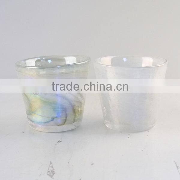 wholesale cheap mini colorful glass candle holder