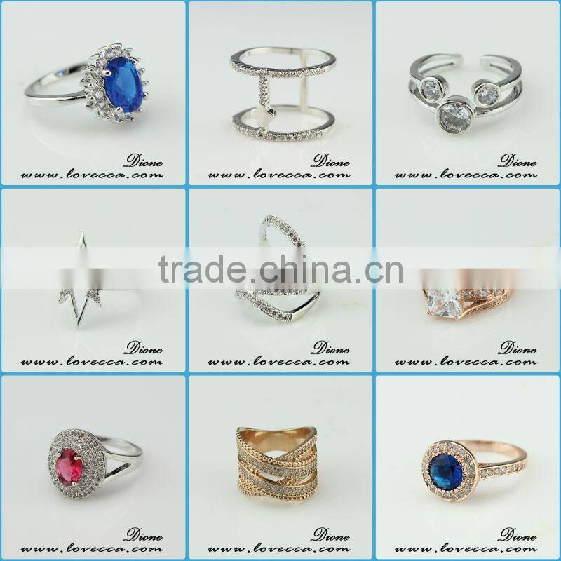 small MOQ fashion micro pave diamond setting ring