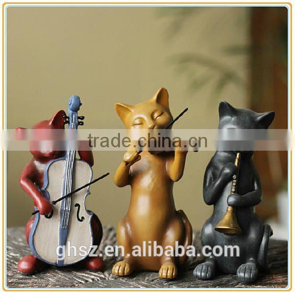 Factory price resin cat figure living room decoration manufacturer