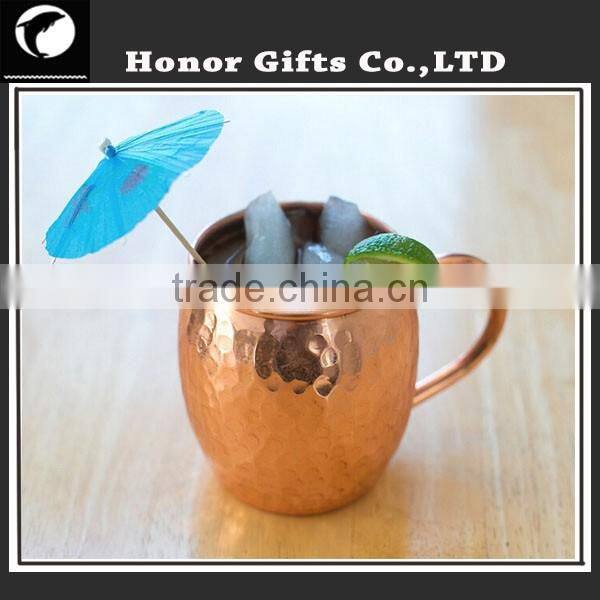 Professinal Munafacturer 100% Solid Pure Copper Moscow Mule Mug