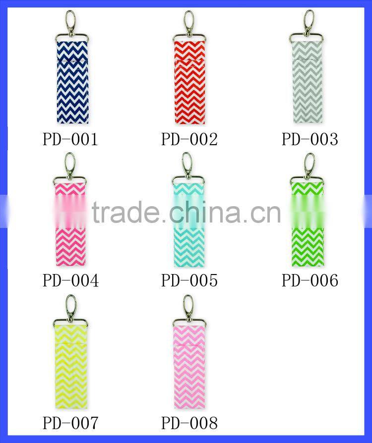 Chic Chapstick Custom Cotton Custom Made Keychains Cotton Fabric Keychain