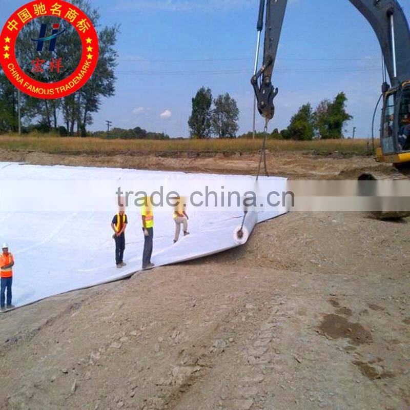 Geosynthetic clay line for artificial lake
