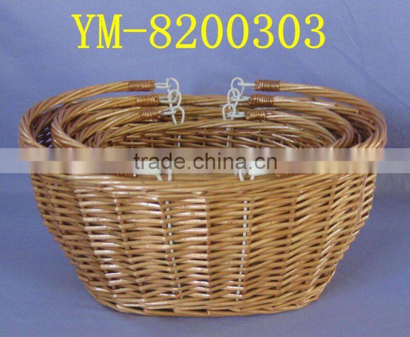 Decorative handmade Willow Flower Basket ,storage baskets