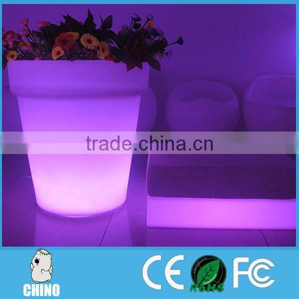 Wholesale Price bright led solar illuminated flower pot planters