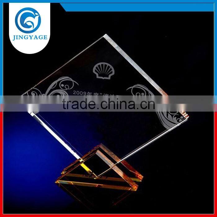 Trade assurance fashional design cheap crystal trophy awards