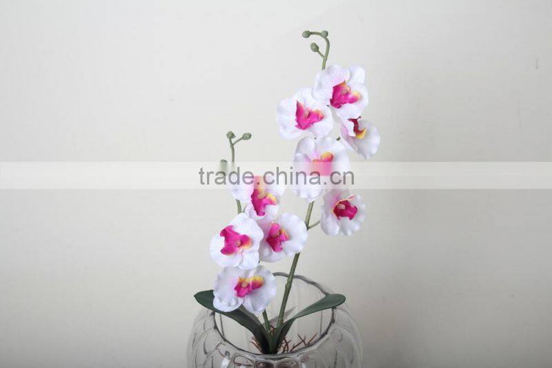 Fabric butterfly orchid artificial butterfly orchid flowers landscaping flowers