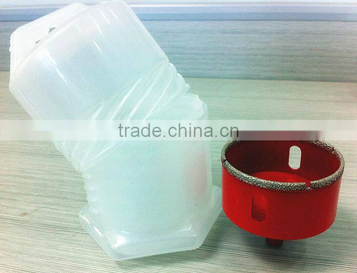 High speed Brazed diamond core drill bit for concrete with plastic tube