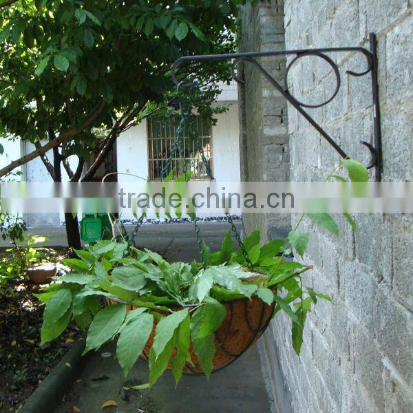 window coconut fiber hanging flower basket