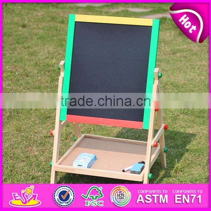 Best sale double-sided drawing board wooden learning toys for toddlers W12B102-S
