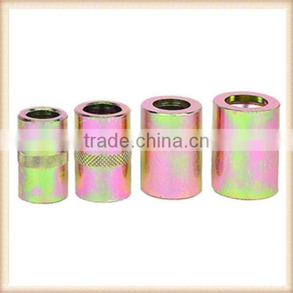 Steel barb threaded ferrules