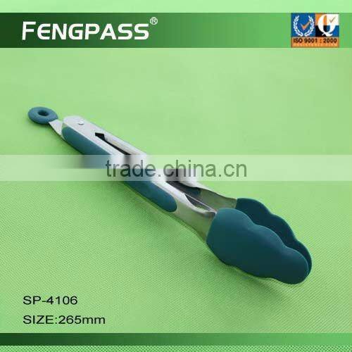 Stainless steel food serving tong FT-1055 kitchen utensil