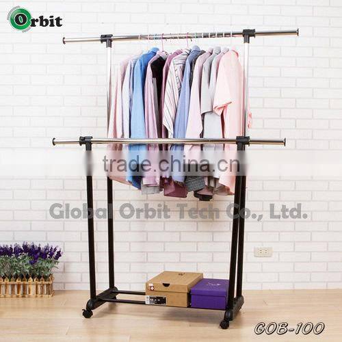 double rail clothes stand