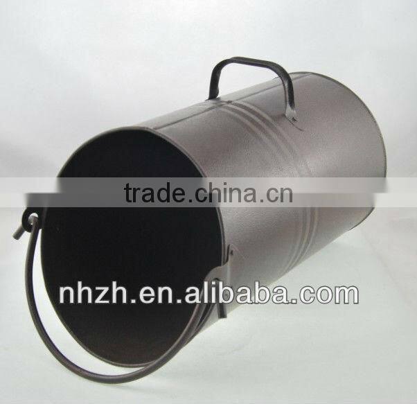 household golden metal coal hod
