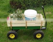 TC1823 wooden garden trolley,childrens wooden cart,kids wagon cart