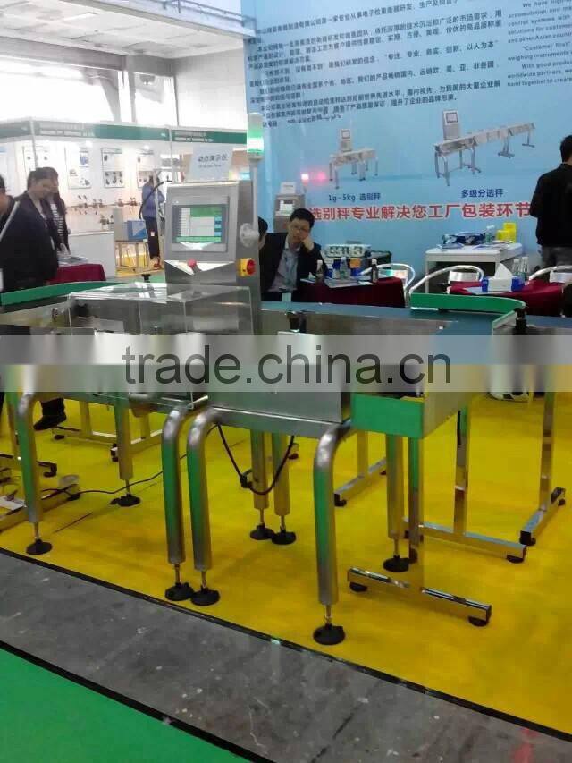 weight sorting check weigher machine