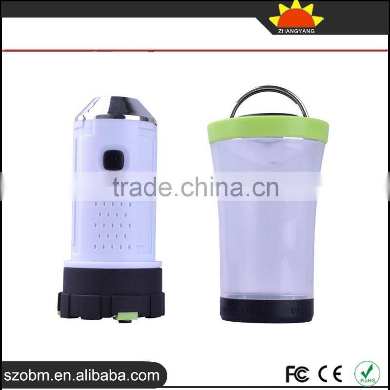 Double use Waterproof LED Flashlight Torch / Rechargeable LED Camping Light