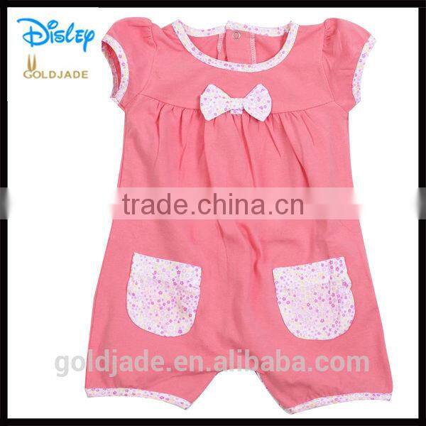 OEM popular organic cotton plain blank cheap newborn baby girl clothes