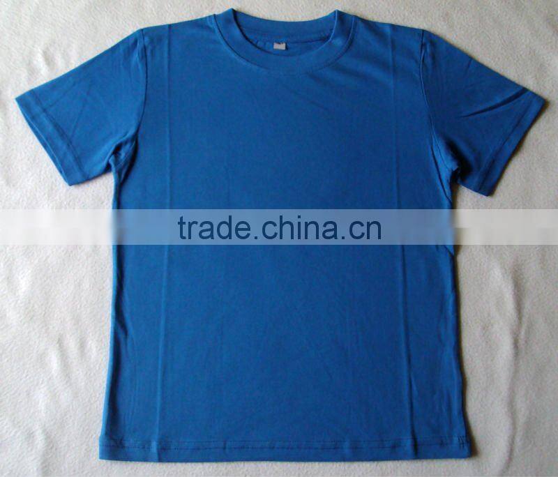 100% combed cotton boys short sleeve blank t-shirts , Children blank t-shirts,