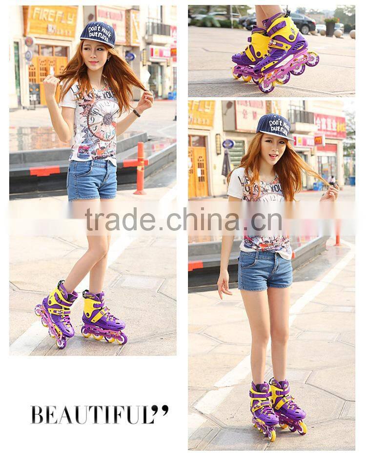 professional single row quad roller skates inline for adults couple 2017