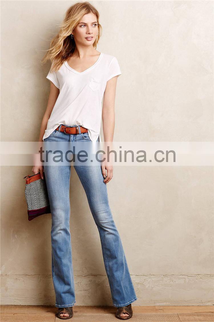 Women knit white cropped tops V-neck soft cotton blend top tee white t-shirts