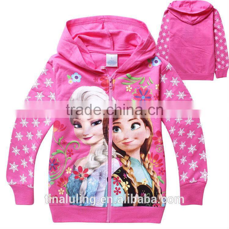 fashion boys Cartoon zipper hoodies kids sweater hood