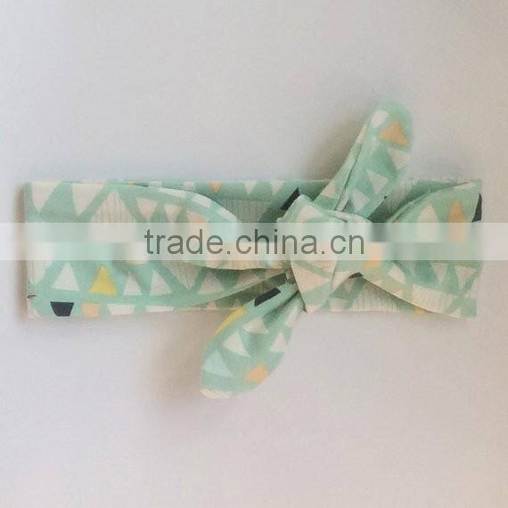 Green flower headband