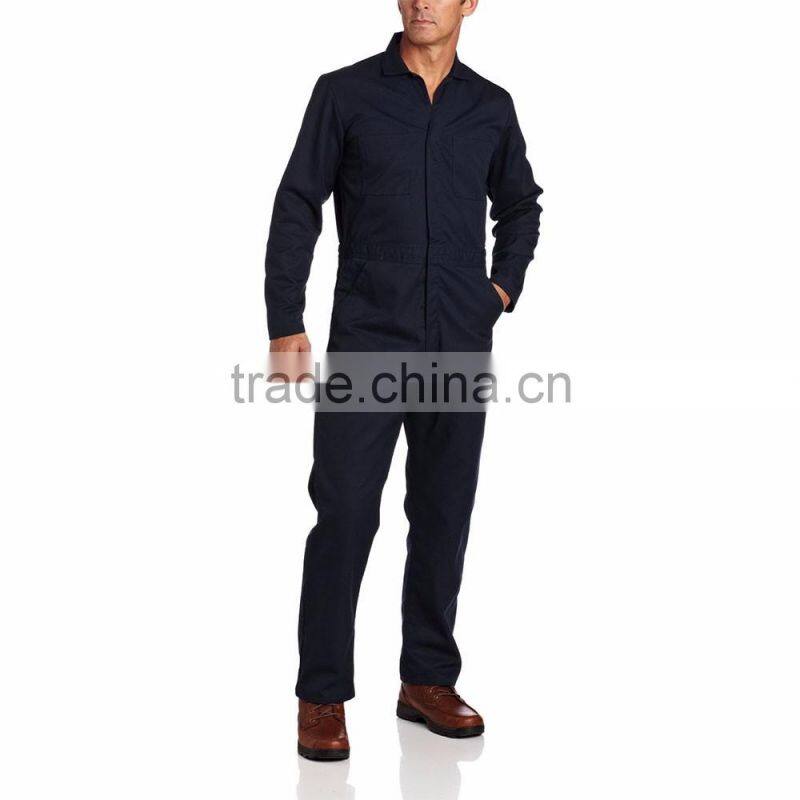 Wholesale Work Wear Clothing Cheap Factory Dark Blue Long Sleeve Coveralls Working uniforms Clothes for men workwear