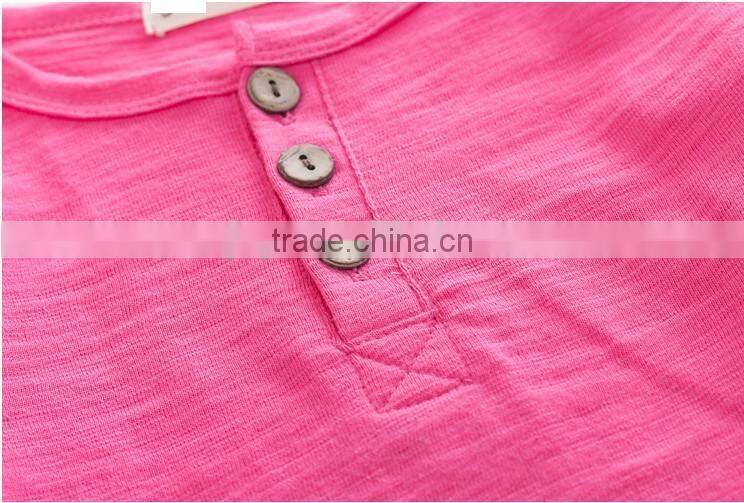 wholesale fashion kids clothes girls o-neck t-shirt for summer