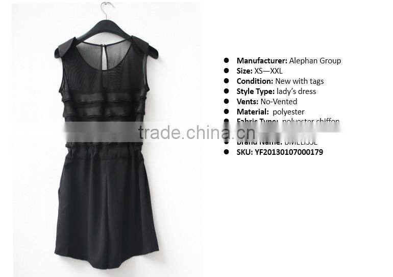 2014-2015 new design designer-one-piece-party-dress custom made lady summer dress