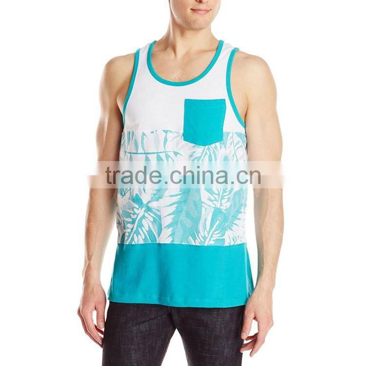 Design Custom Screen Printing 100 Cotton Bulk Wholesale Stringer Tank Top For Men