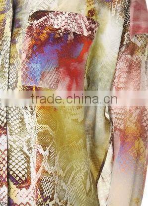 women fancy cobra printed good quality chiffon tops