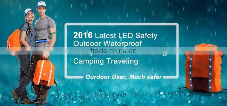 45L flashing reflective hi vis hiking bag cover backpack cover