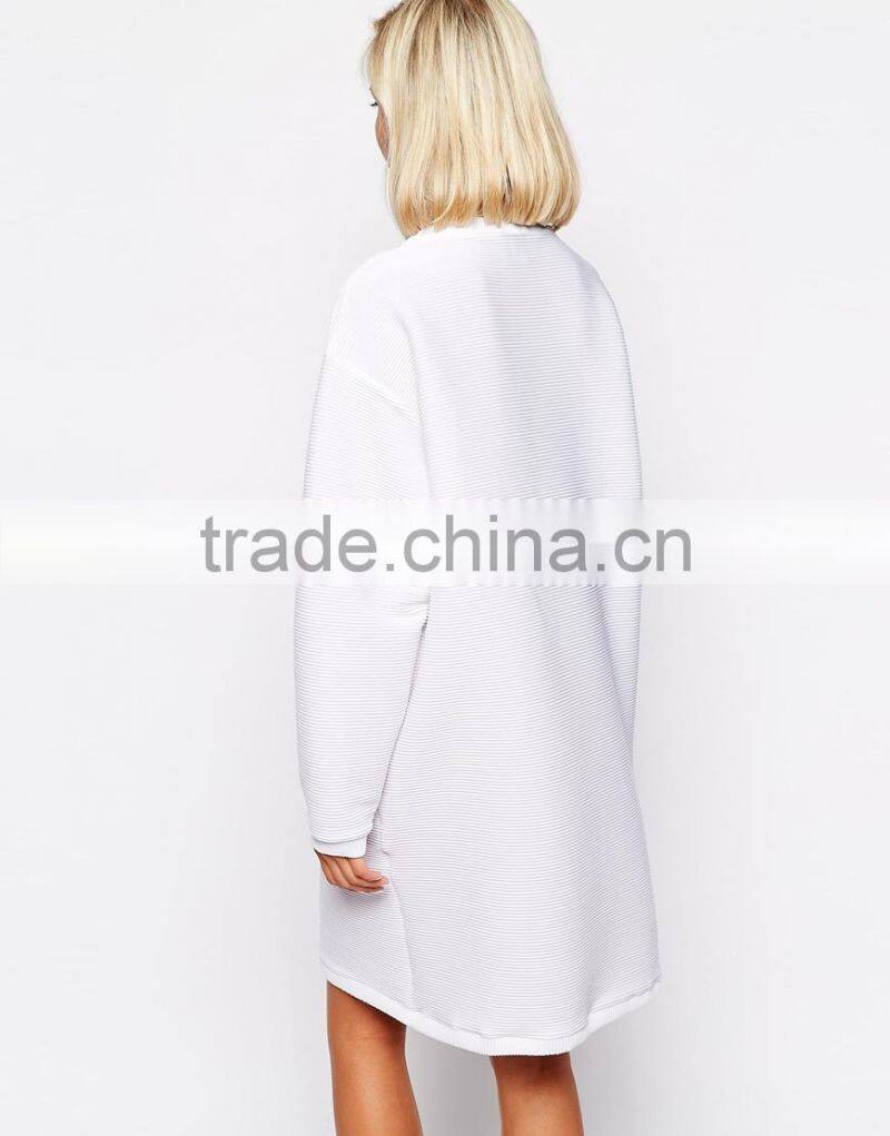 The Laden Showroom X Renee London Textured Rib Sweatshirt Dress