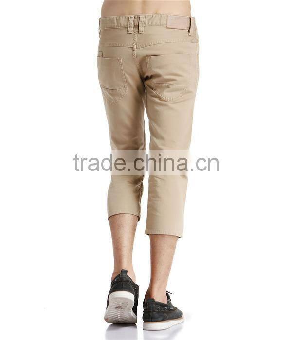 Wholesale cheap new style hot sale OEM service men khaki capri jogger pants