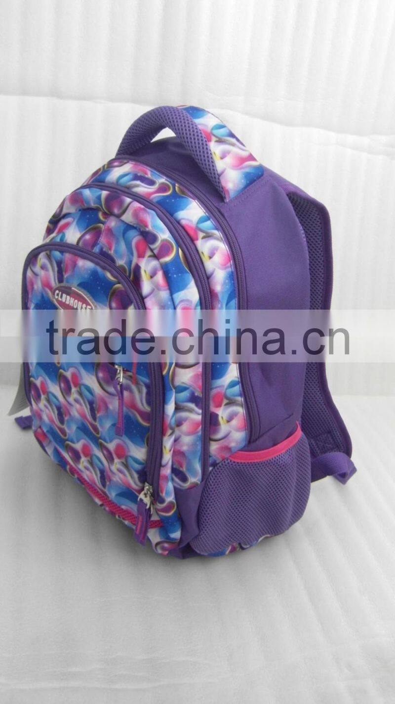 2017 latest fashionable children student school bag
